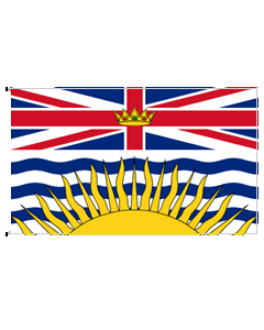 BC Flag 45" x 90" 70D Nylon with Rope & Toggle