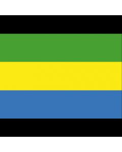 Gabon Flag 3' x 5' - 200D High Tenacity Nylon 