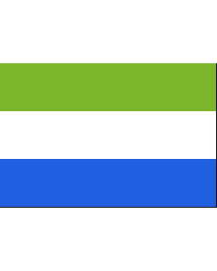 Sierra Leone Flag 3' x 5' - 200D High Tenacity Nylon 