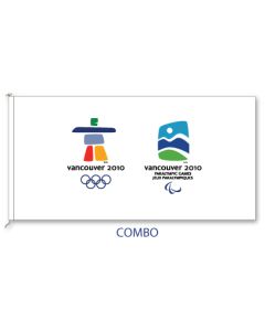 Vancouver 2010 Logo Centred above Olympic Rings beside Vancouver 2010 Paralympics Logo